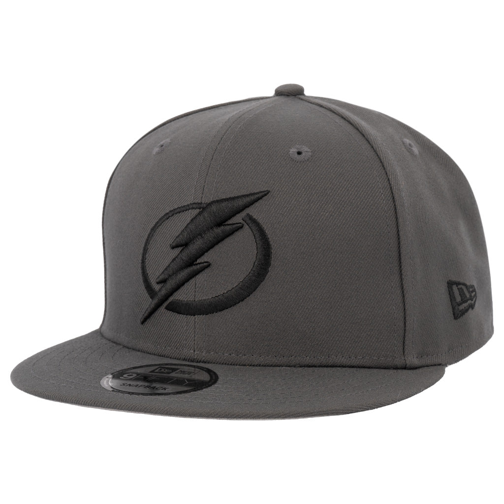 NHL Tampa Bay Lightning New Era Gray Prestige 9FIFTY Snapback Hat - Graphite