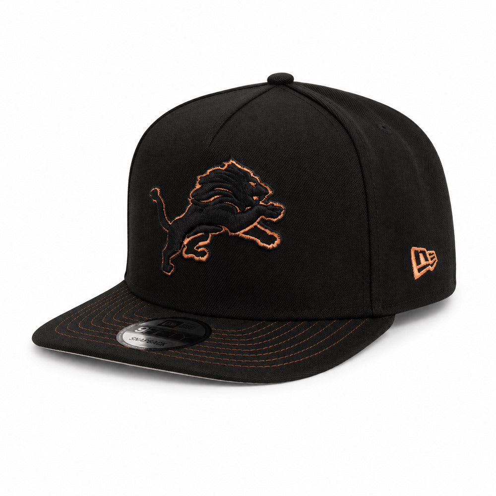 NFL Detroit Lions New Era Copper Mine 9FIFTY A-Frame Snapback Hat - Black