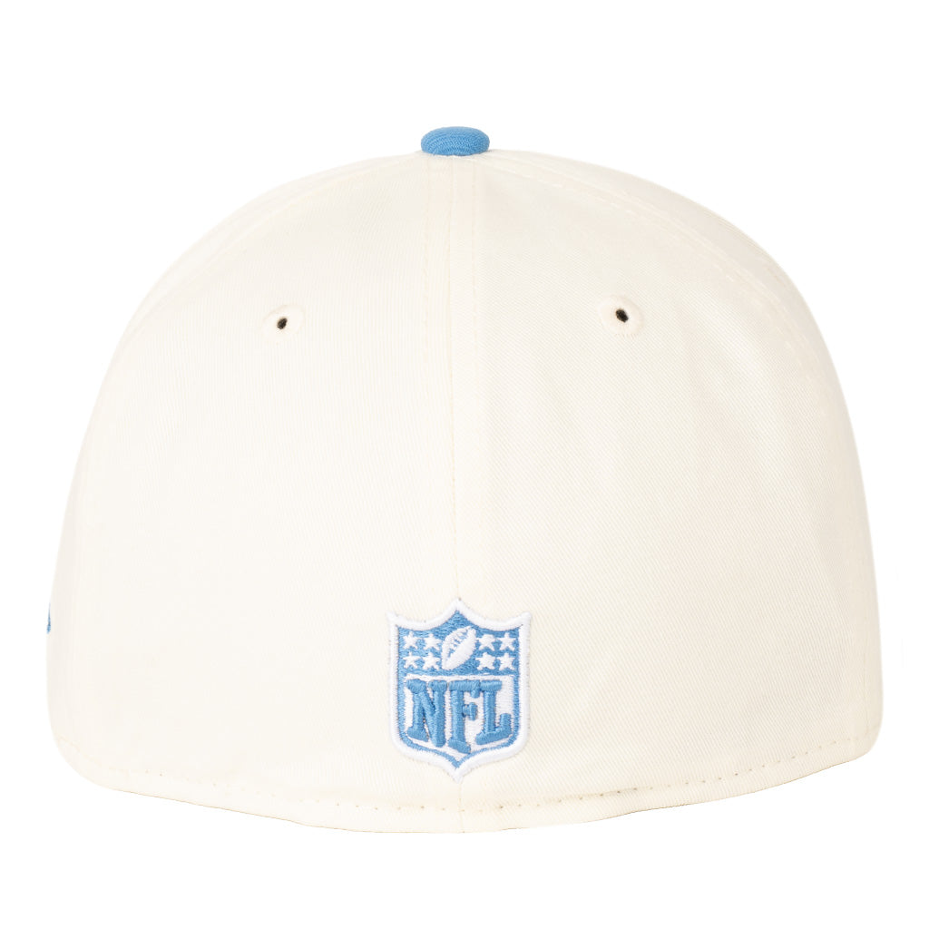 NFL Detroit Lions New Era Two-Tone Chrome 59FIFTY Fitted Hat - Cream