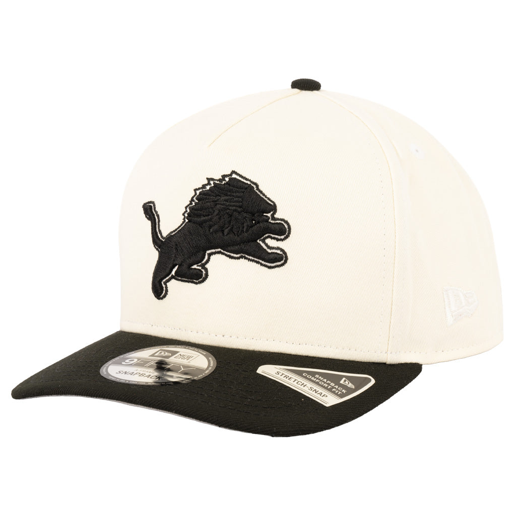 NFL Detroit Lions New Era Two-Tone Classified 9FIFTY A-Frame Snapback Hat - Cream