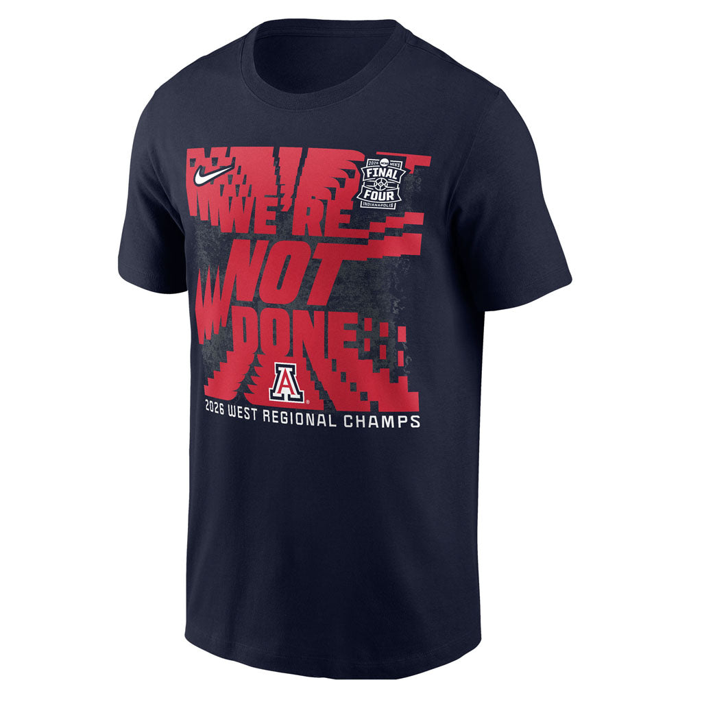 NCAA Arizona Wildcats Nike 2026 Final Four West Regional Champions T-Shirt - Navy