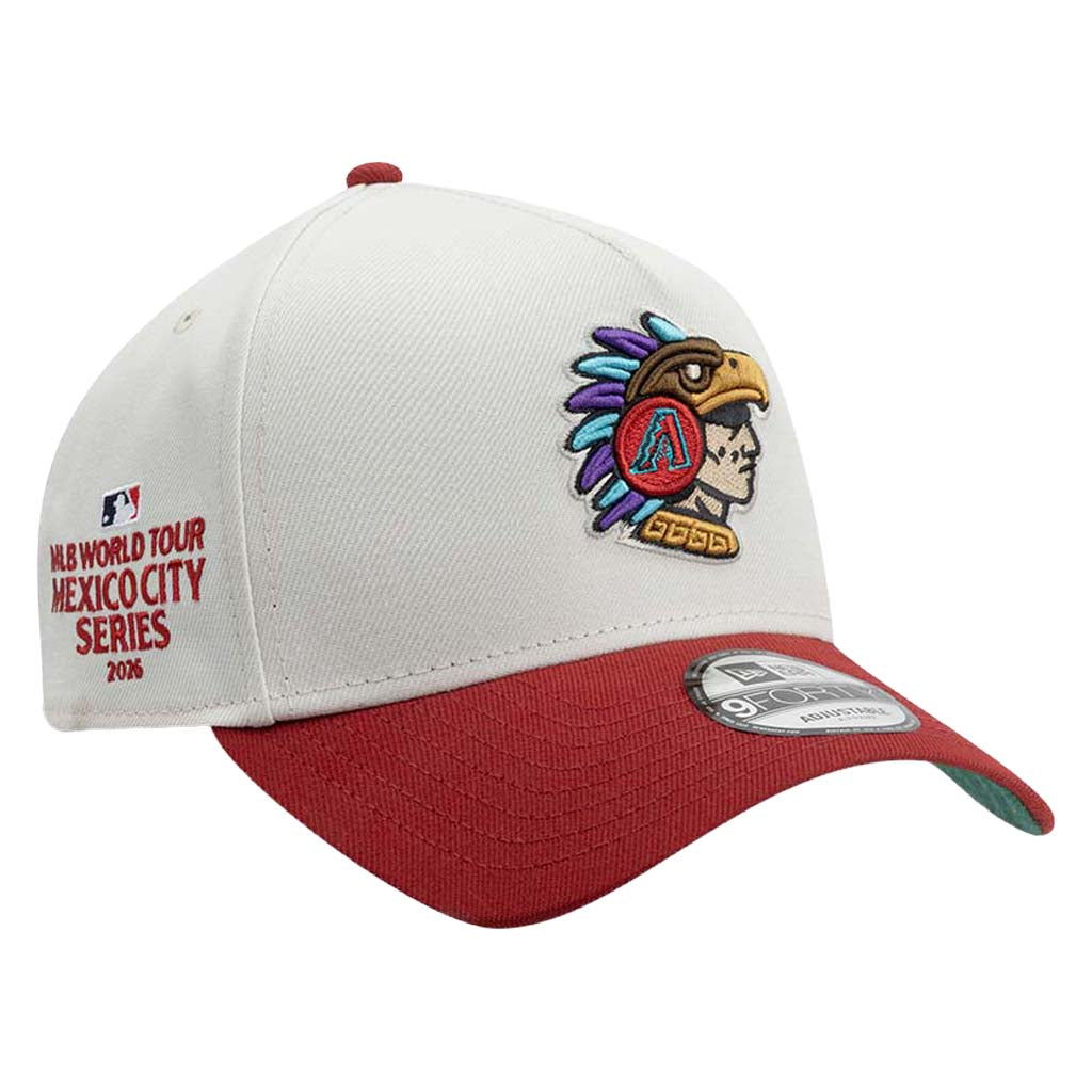 MLB Arizona Diamondbacks New Era Mexico Series 9FORTY A-Frame Snapback Hat- Cream