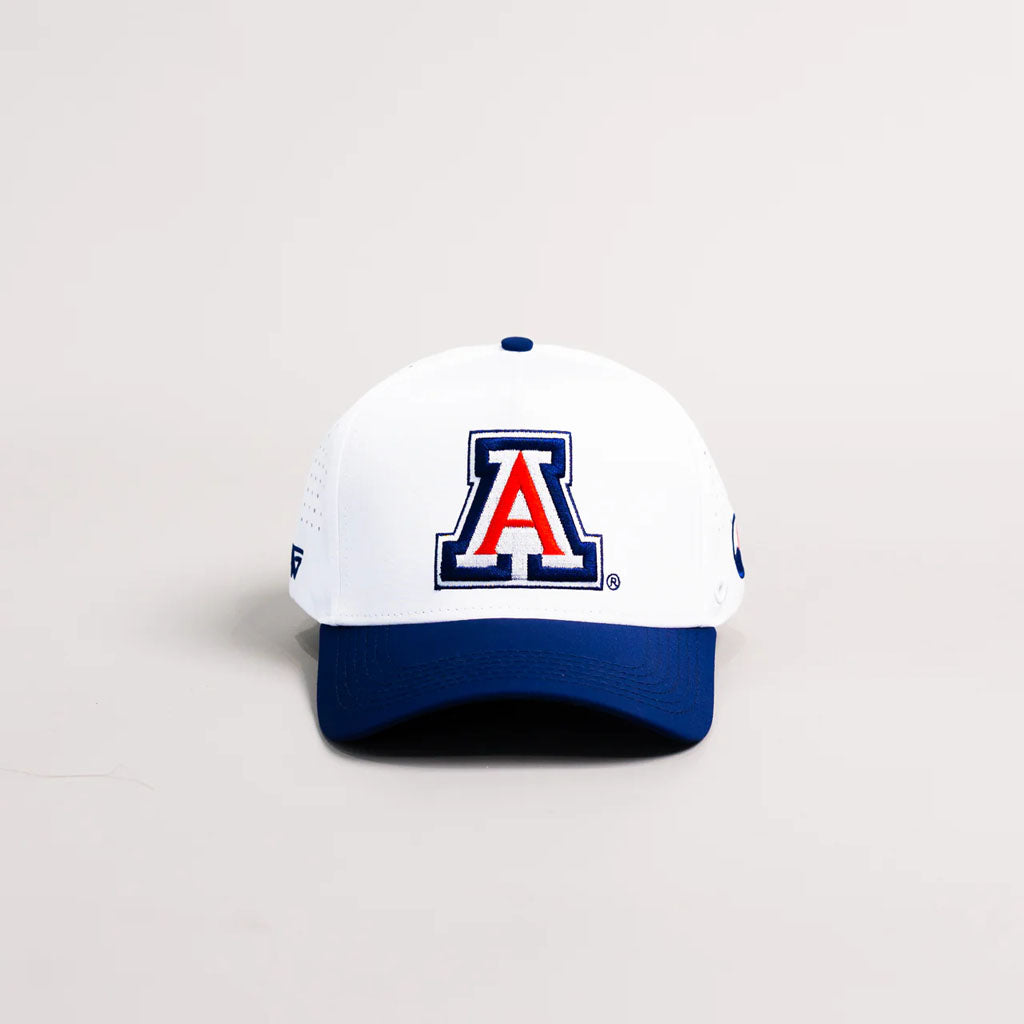 NCAA Arizona Wildcats Woodn Grail Primary Performance Adjustable Hat - White
