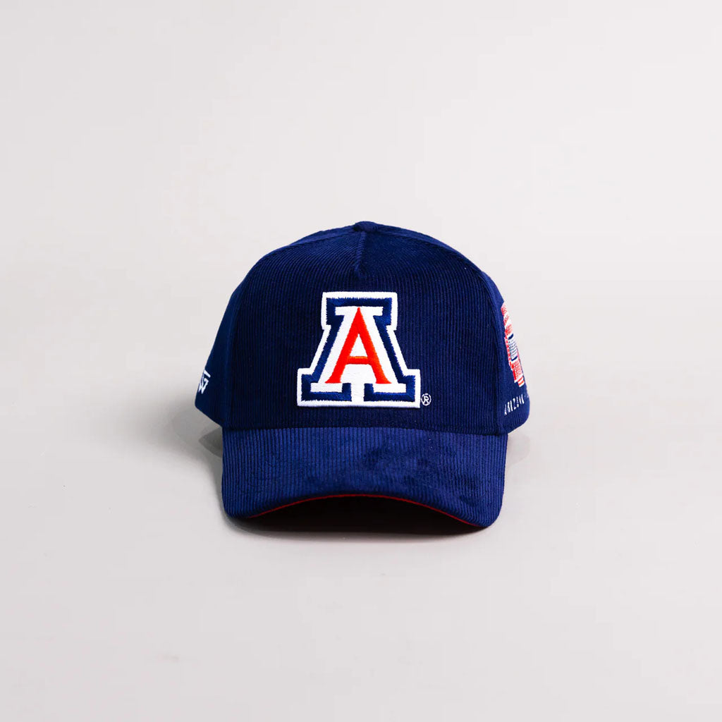 NCAA Arizona Wildcats Woodn Grail Navy Corduroy Adjustable Hat - Navy
