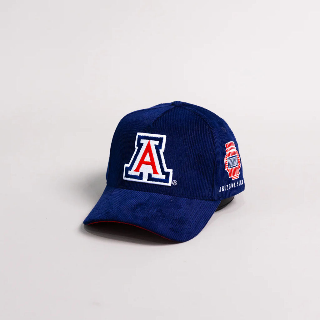 NCAA Arizona Wildcats Woodn Grail Navy Corduroy Adjustable Hat - Navy