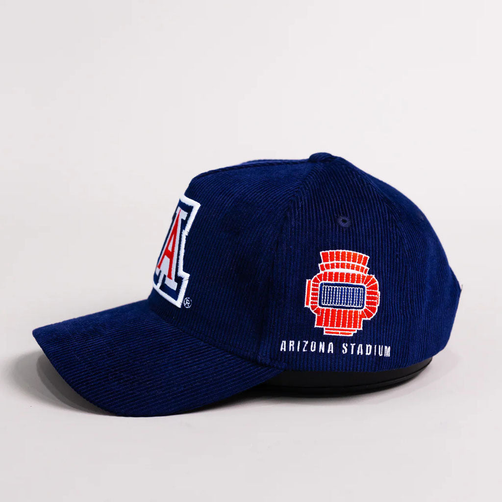 NCAA Arizona Wildcats Woodn Grail Navy Corduroy Adjustable Hat - Navy