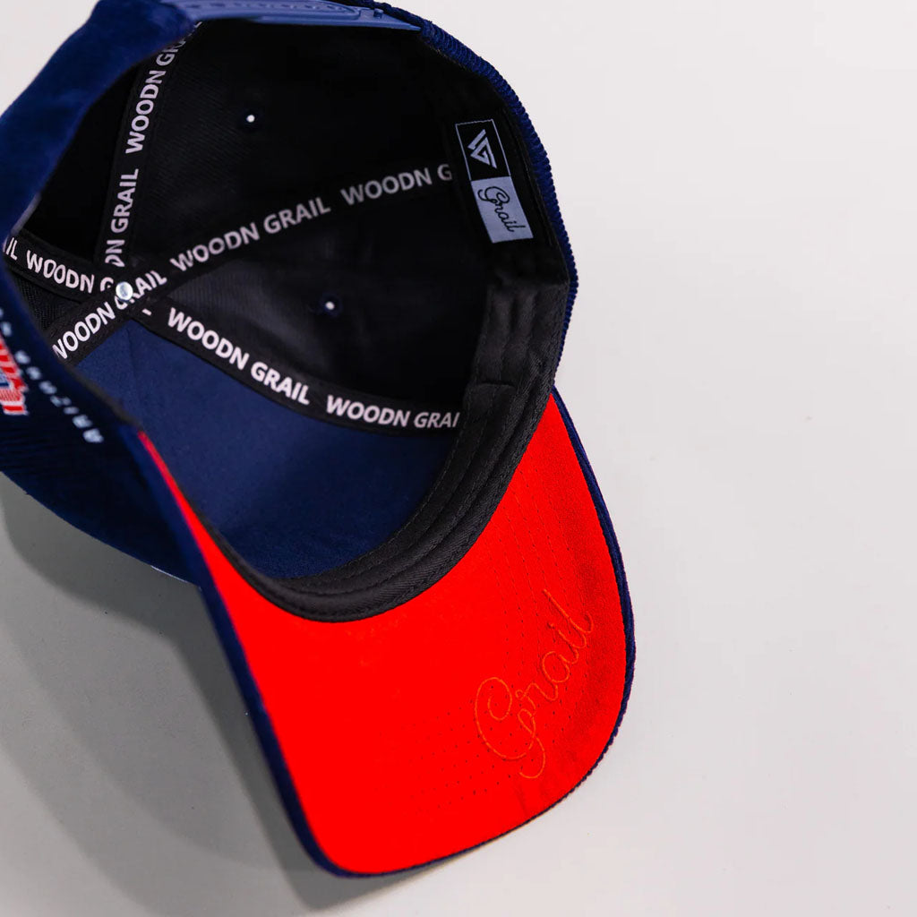 NCAA Arizona Wildcats Woodn Grail Navy Corduroy Adjustable Hat - Navy