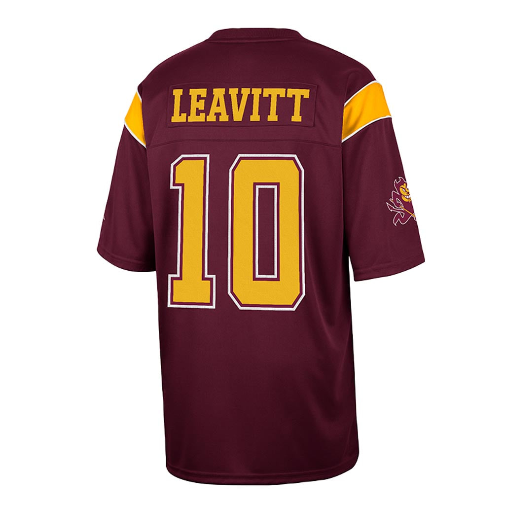 NCAA Arizona State Sun Devils Sam Leavitt #10 Colosseum NIL Fashion Jersey - Maroon