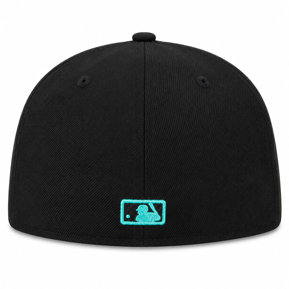 MLB Arizona Diamondbacks New Era Teal Eyes 59FIFTY - Black Hat