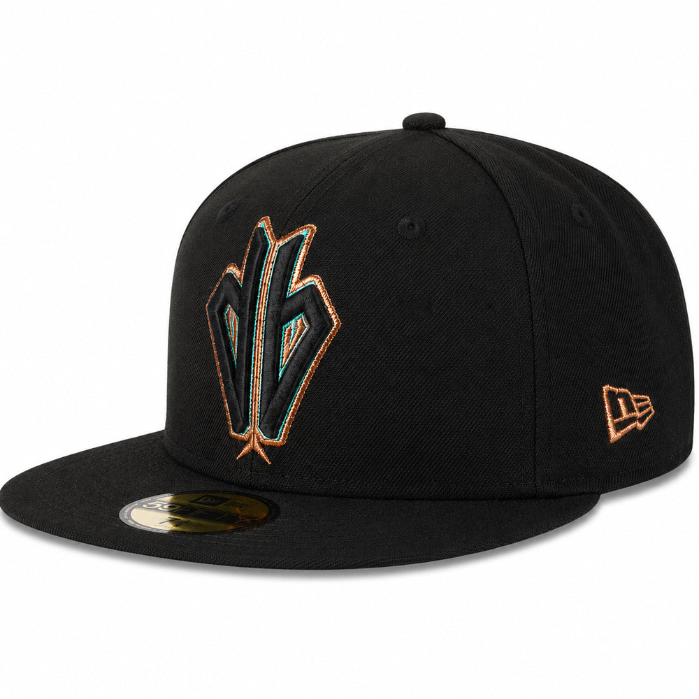 MLB Arizona Diamondbacks New Era Throwback DB 59FIFTY Fitted Hat - Black