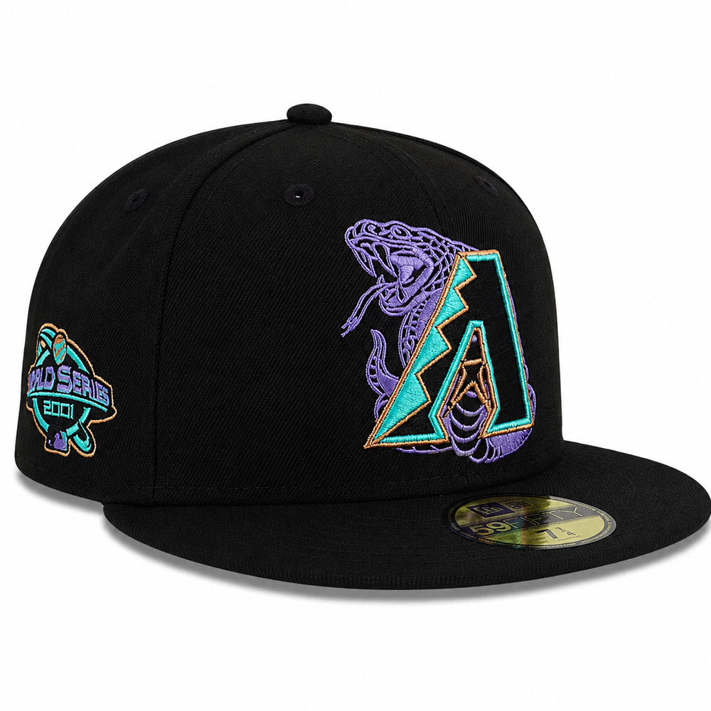 MLB Arizona Diamondbacks New Era Double Vision 59FIFTY Fitted Hat - Black