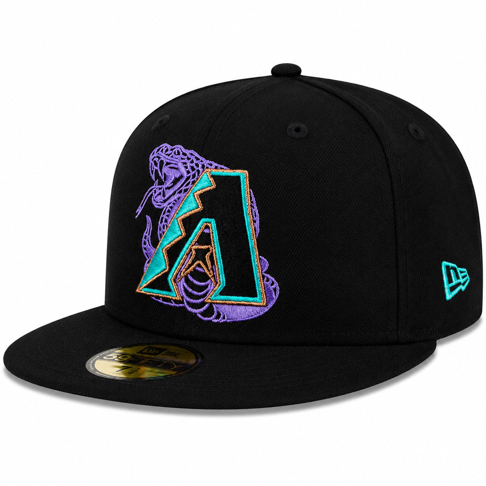 MLB Arizona Diamondbacks New Era Double Vision 59FIFTY Fitted Hat - Black