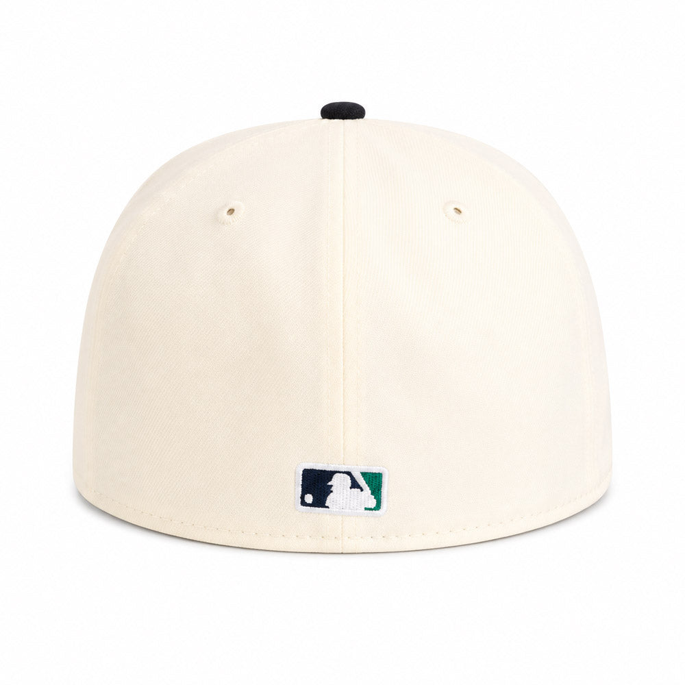 MLB Seattle Mariners New Era Two-Tone Summer Flower 59FIFTY Fitted Hat - Cream