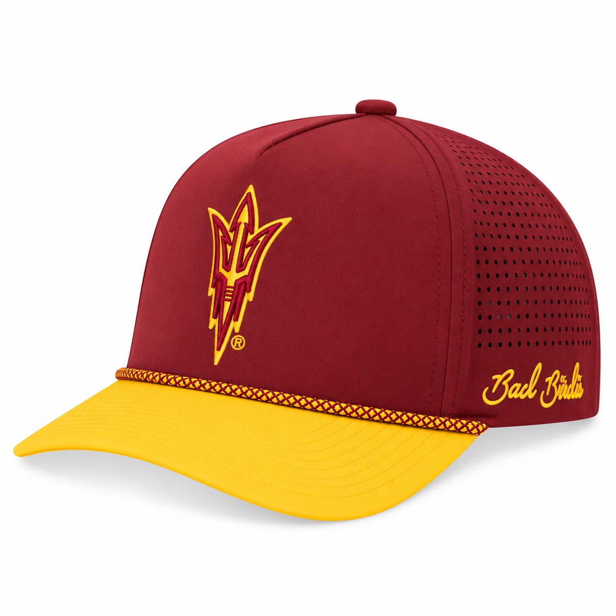 NCAA Arizona State Sun Devils Bad Birdie Pitchfork Active Adjustable Snapback Hat- Maroon