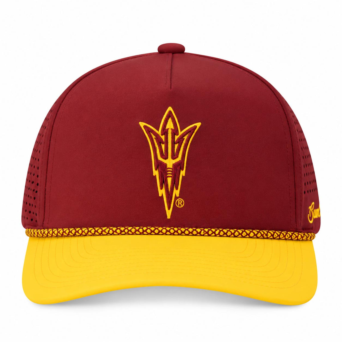 NCAA Arizona State Sun Devils Bad Birdie Pitchfork Active Adjustable Snapback Hat- Maroon