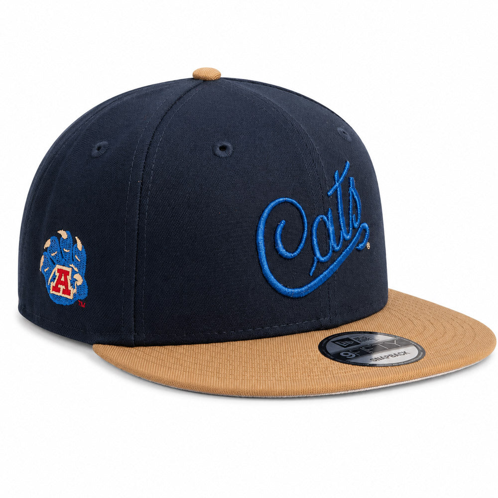 NCAA Arizona Wildcats New Era Tonal Cats Script Archive 9FIFTY Snapback Hat- Navy