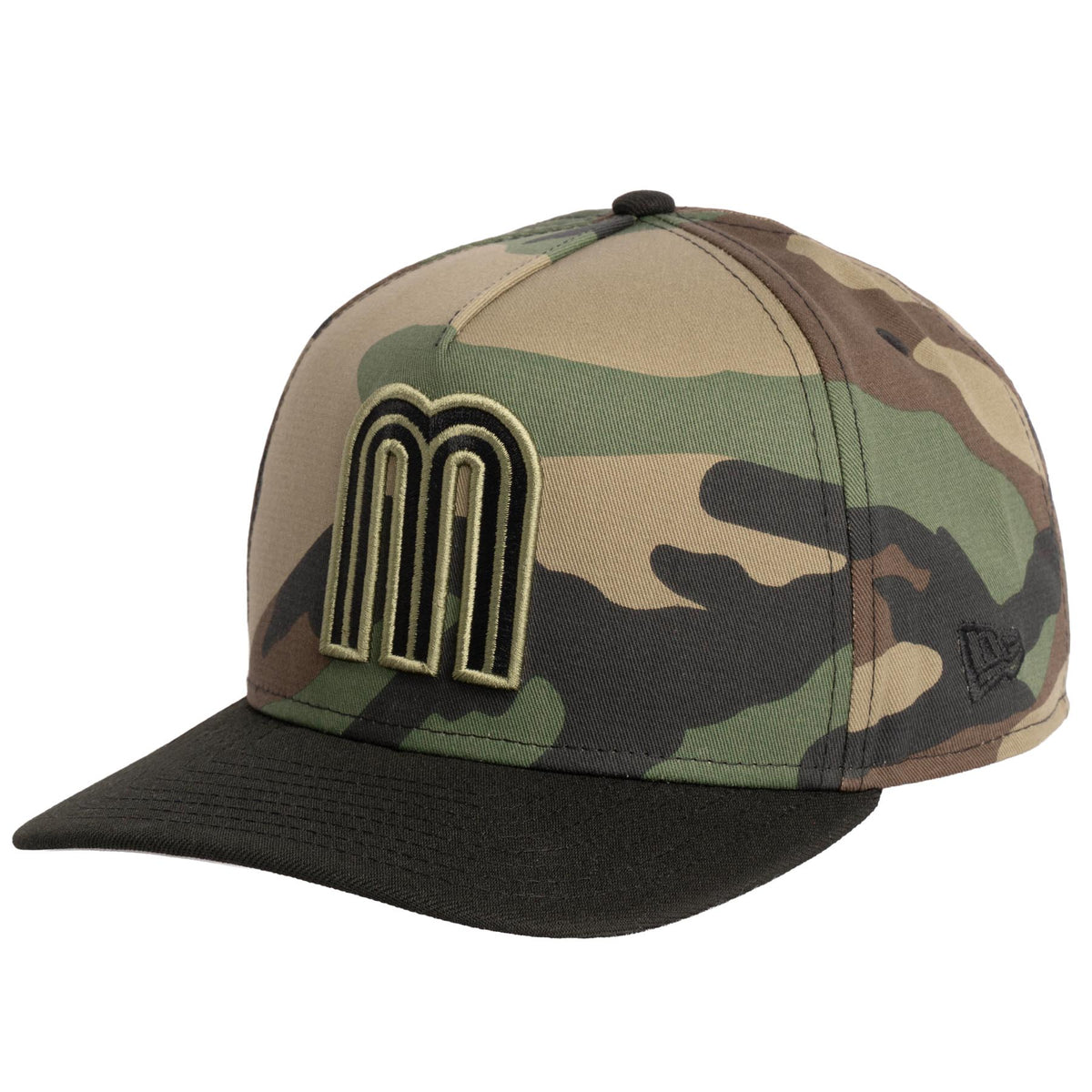 WBC Mexico New Era Woodland Ops 9FIFTY A-Frame Snapback Hat- Camo