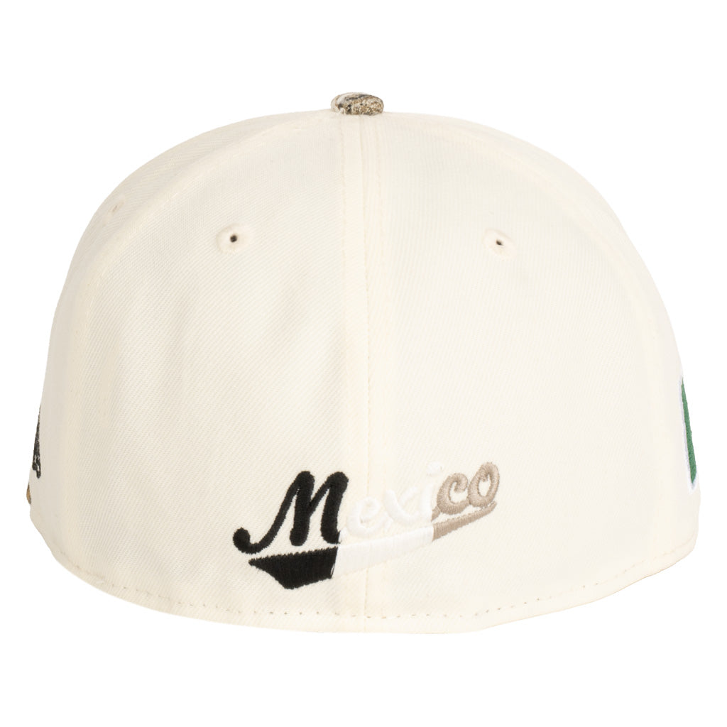 Mexico New Era Real Tree Two-Tone 59FIFTY Fitted Hat- Cream