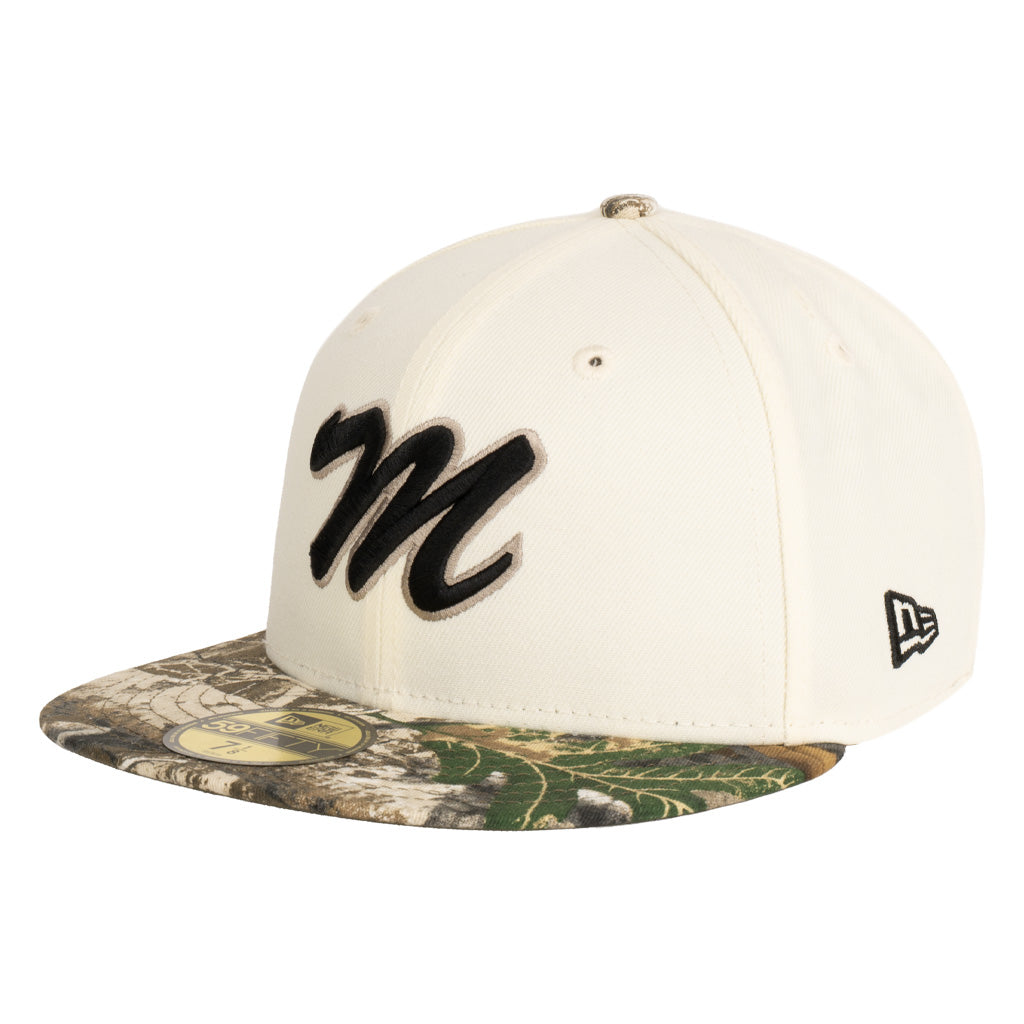 Mexico New Era Real Tree Two-Tone 59FIFTY Fitted Hat- Cream