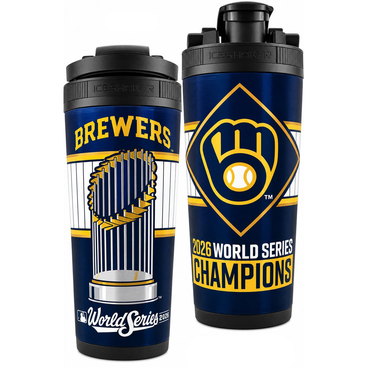 MLB Milwaukee Brewers Wincraft World Series 2026 Champs 26oz Ice Shaker