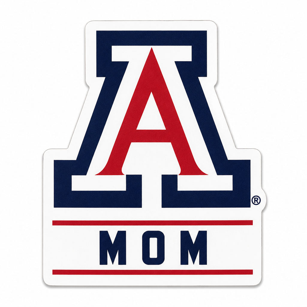 NCAA Arizona Wildcats Mom A Rugged Sticker