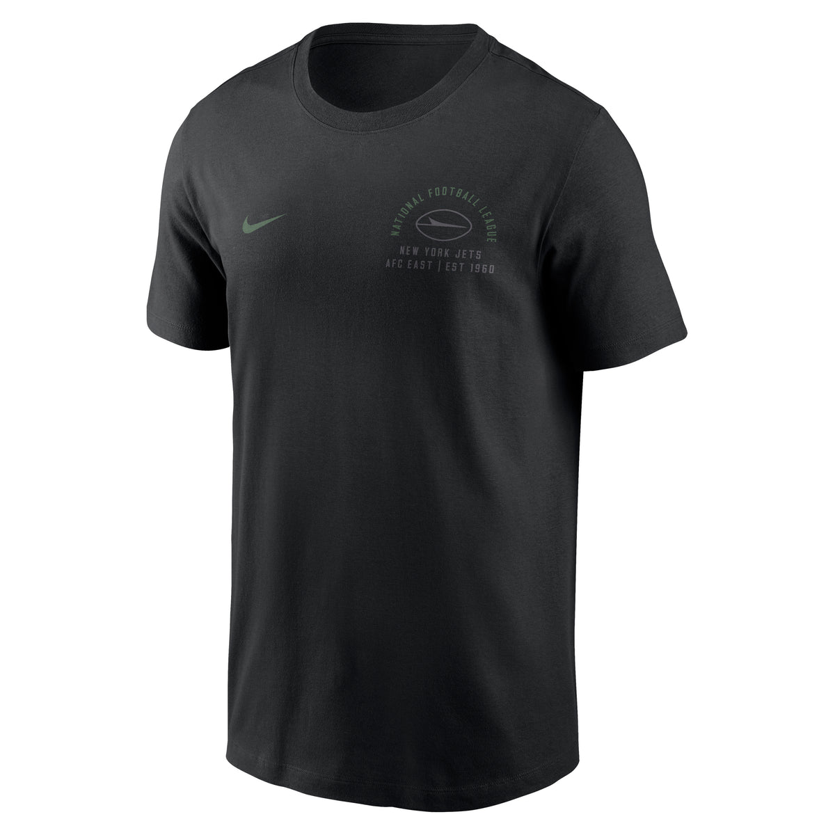 NFL New York Jets Nike Split Logo Essential T-Shirt- Black