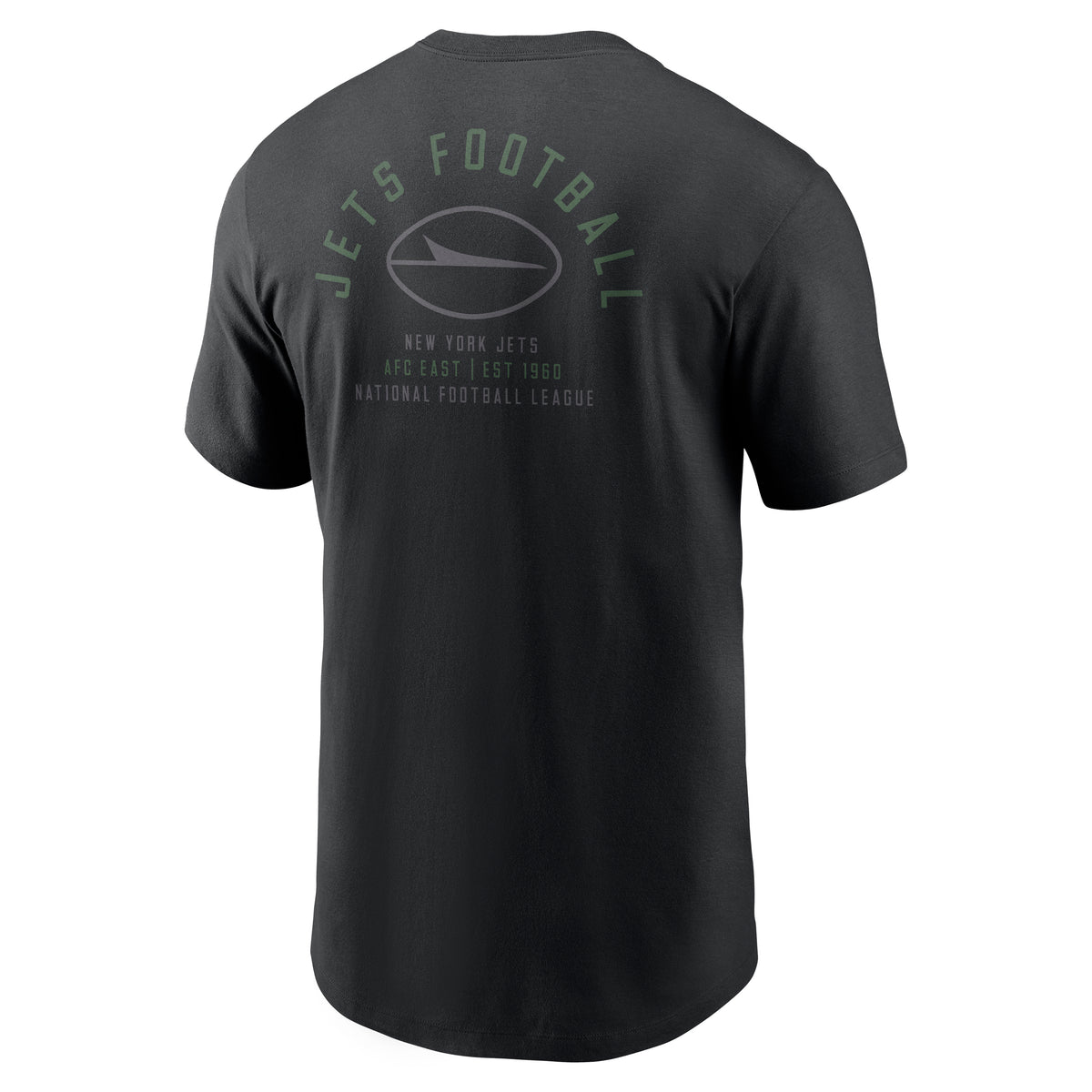 NFL New York Jets Nike Split Logo Essential T-Shirt- Black