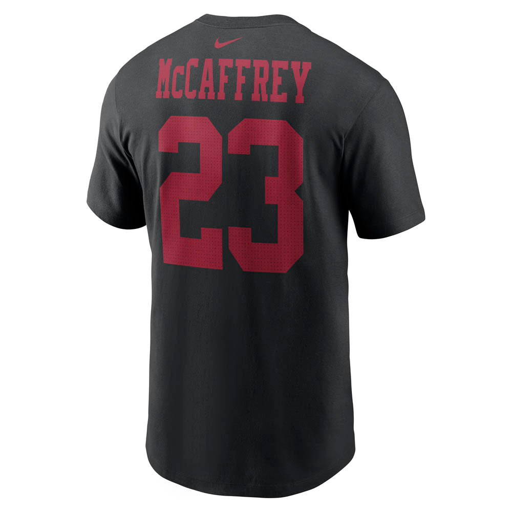 NFL San Francisco 49ers Christian McCaffrey Nike Player Pride Name &amp; Number Tee