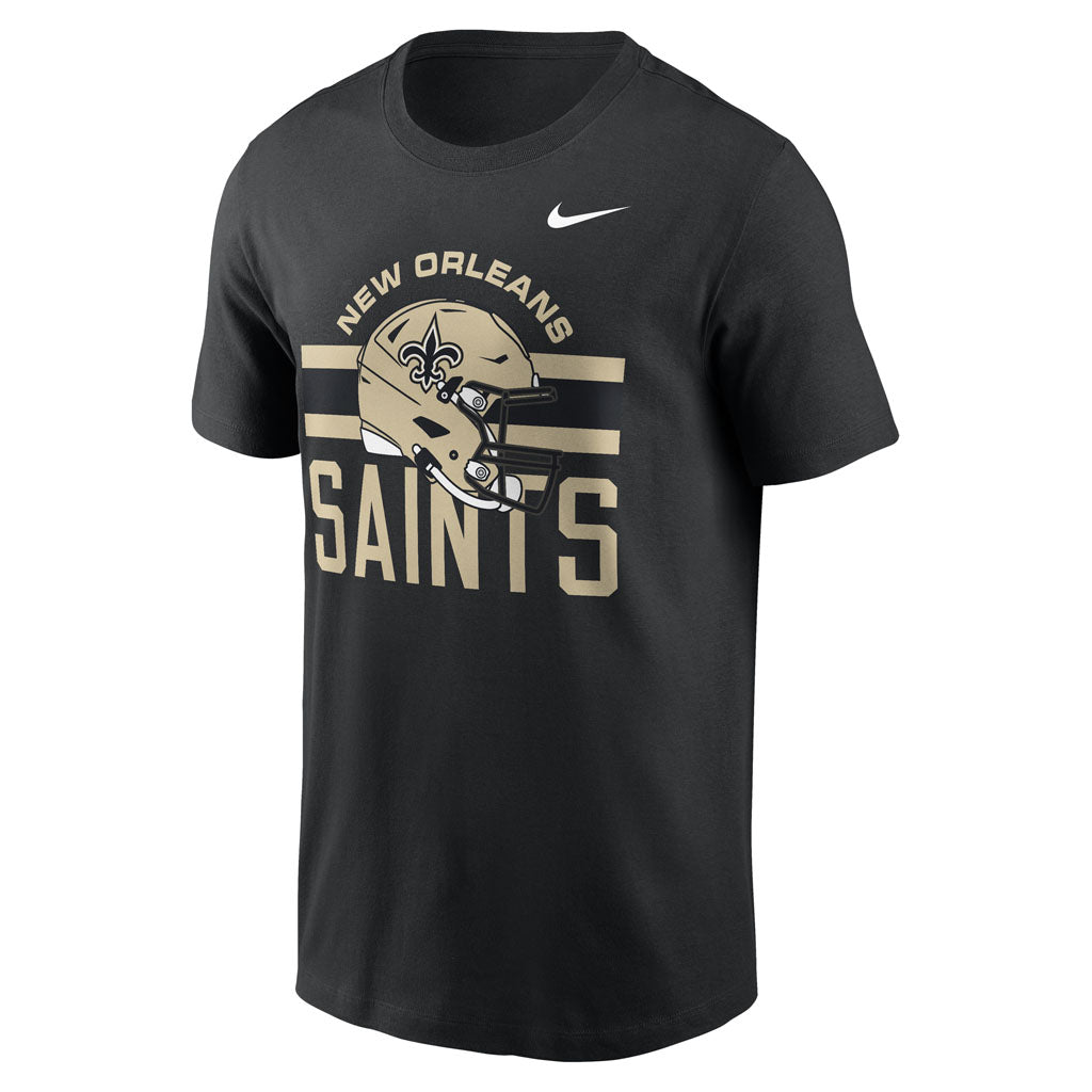 NFL New Orleans Saints Nike Reflex Play Helmet T-Shirt - Black