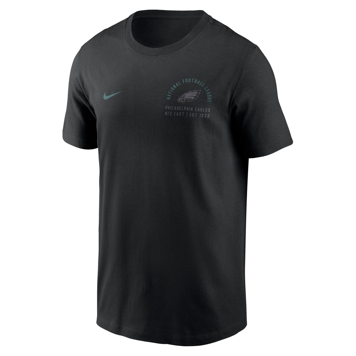 NFL Philadelphia Eagles Nike Split Logo Essential T-Shirt- Black
