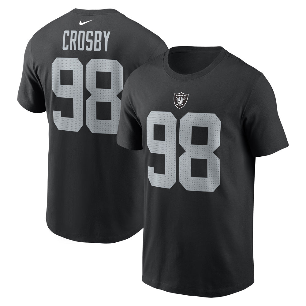NFL Las Vegas Raiders Maxx Crosby Nike Player Pride Name &amp; Number Tee