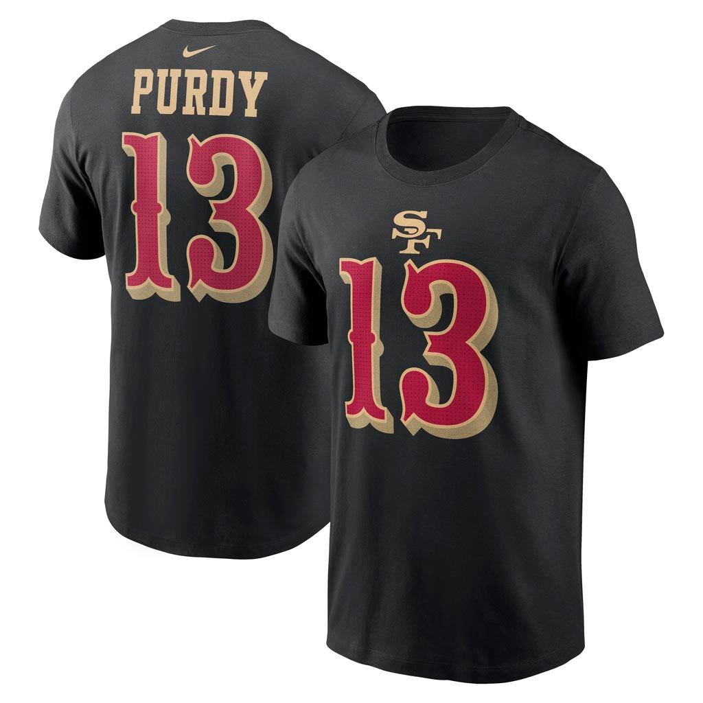 NFL San Francisco 49ers Brock Purdy Nike Rivalries Name & Number T-Shirt - Black