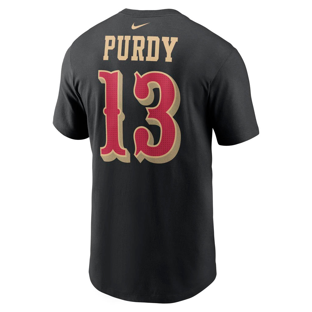 NFL San Francisco 49ers Brock Purdy Nike Rivalries Name & Number T-Shirt - Black
