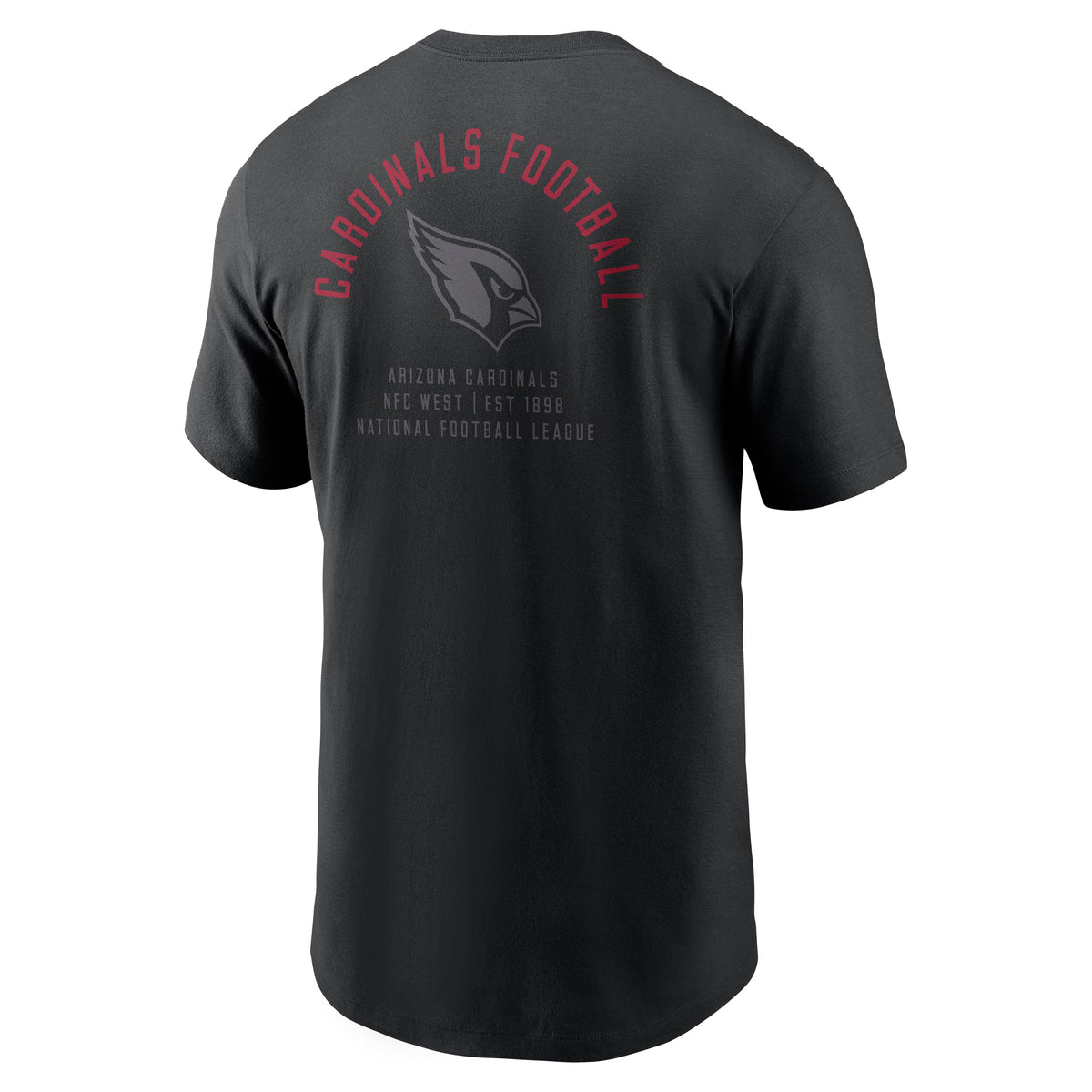NFL Arizona Cardinals Nike Split Logo Essential T-Shirt- Black