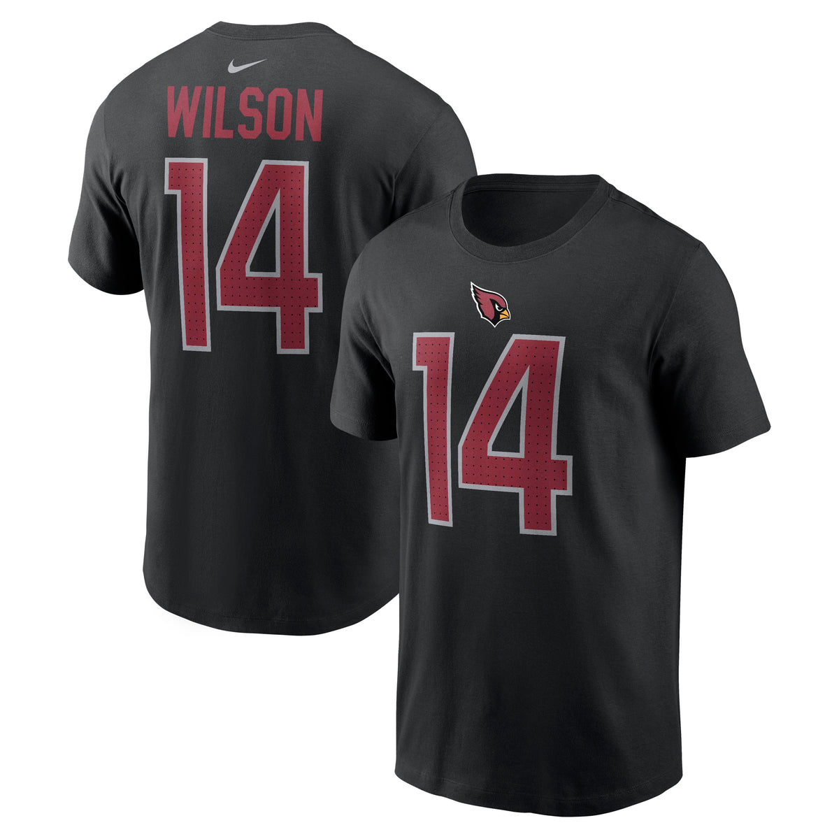 NFL Arizona Cardinals Michael Wilson Nike Alternate Name & Number T-Shirt- Black
