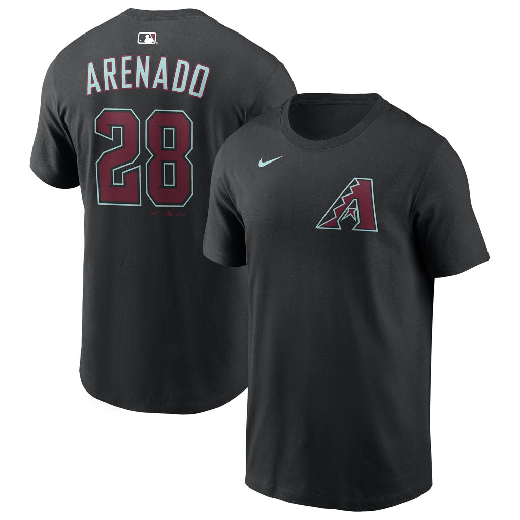 MLB Arizona Diamondbacks Nolan Arenado Nike Fuse Alternate Name & Number T-Shirt - Black