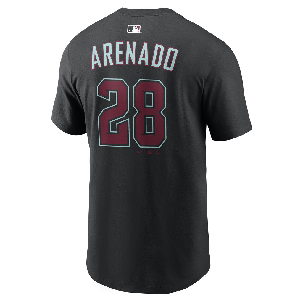 MLB Arizona Diamondbacks Nolan Arenado Nike Fuse Alternate Name & Number T-Shirt - Black