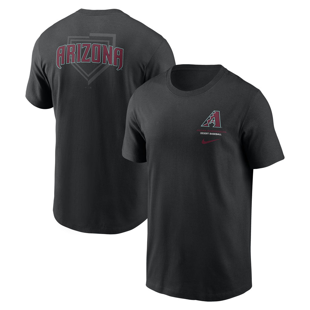 MLB Arizona Diamondbacks Nike Two-Hit Cotton T-shirt - Black