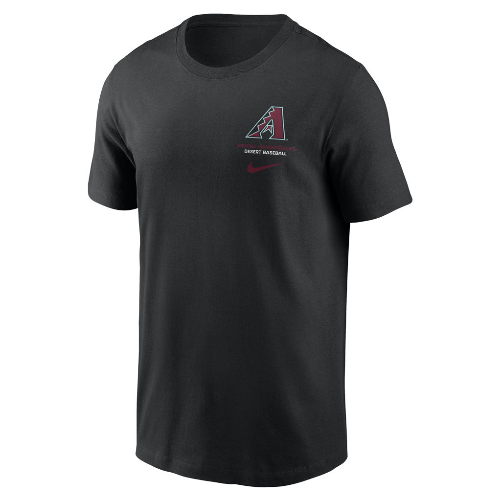 MLB Arizona Diamondbacks Nike Two-Hit Cotton T-shirt - Black
