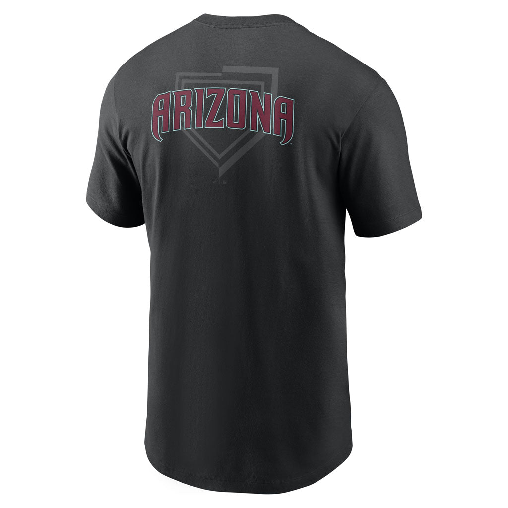 MLB Arizona Diamondbacks Nike Two-Hit Cotton T-shirt - Black