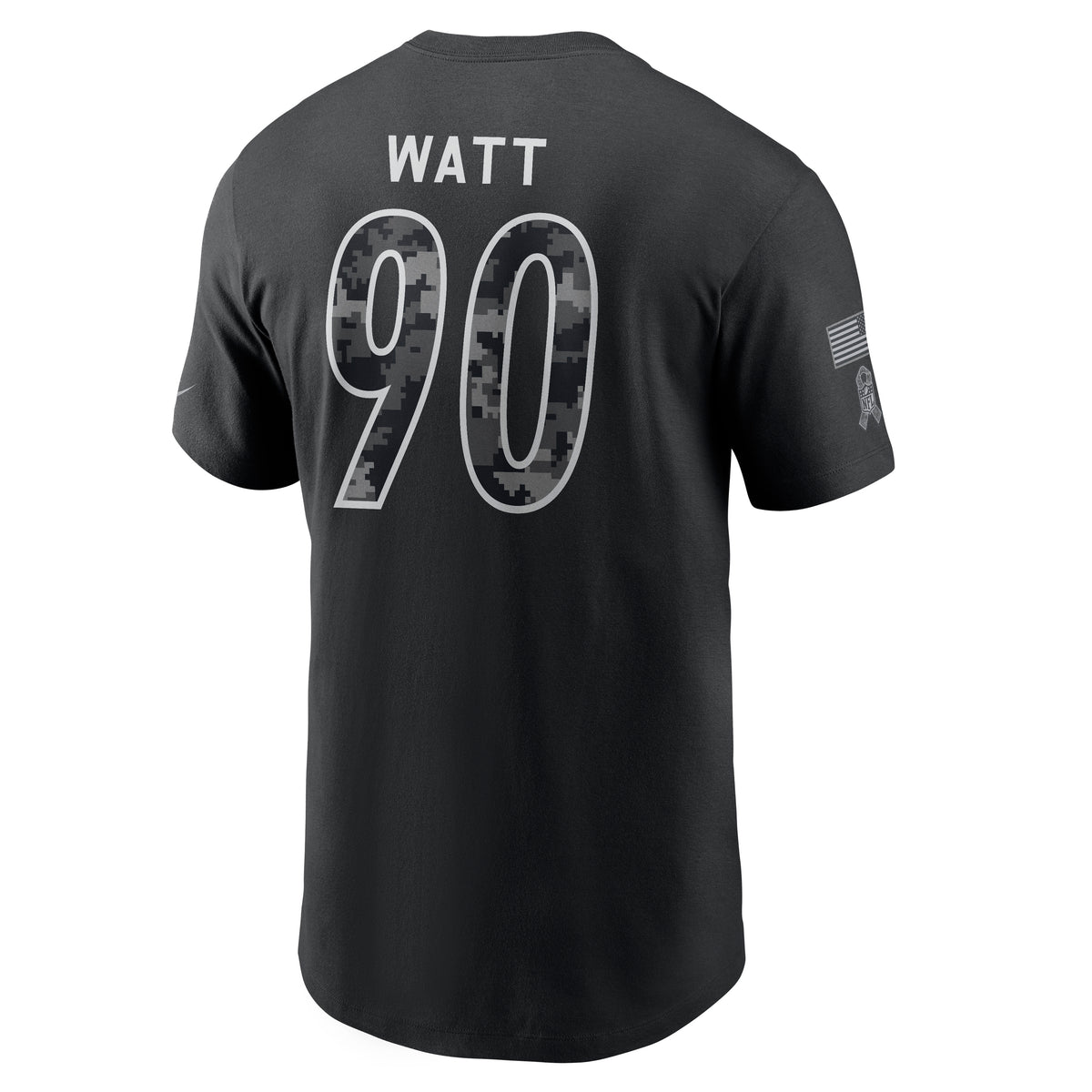 NFL Pittsburgh Steelers TJ Watt Nike 2026 Salute to Service Name & Number T-Shirt- Black