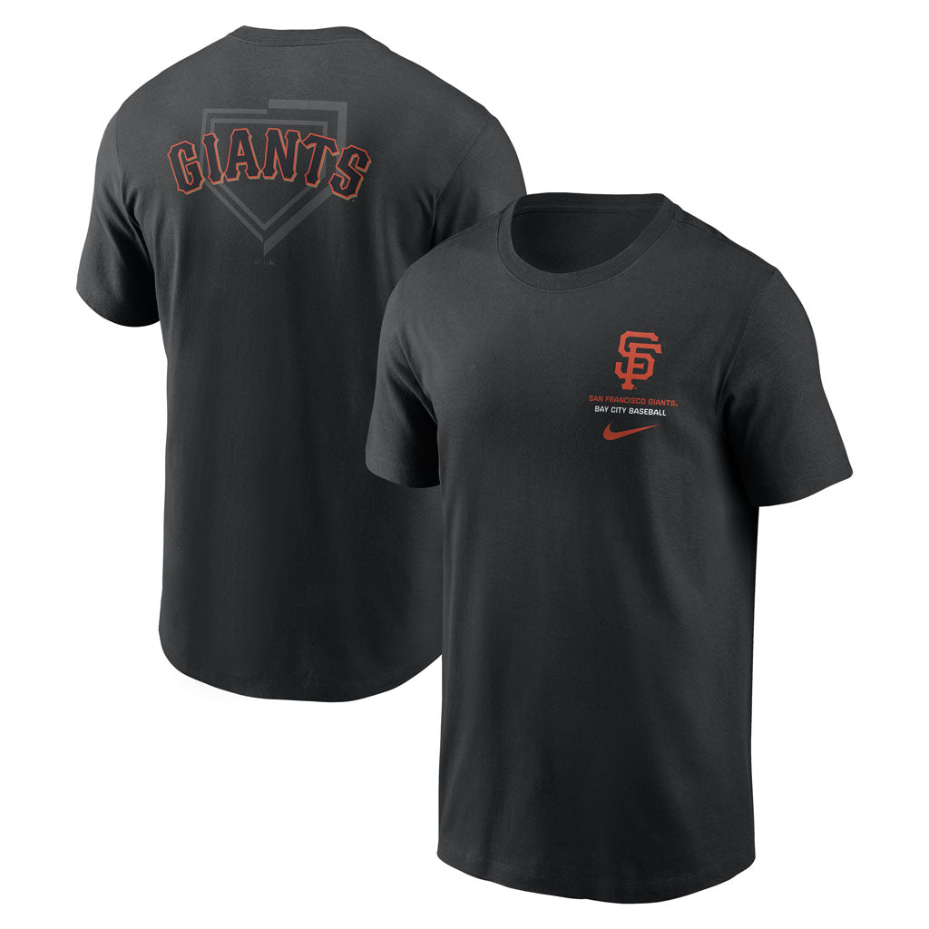 MLB San Francisco Giants Nike Two-Hit Cotton T-shirt - Black