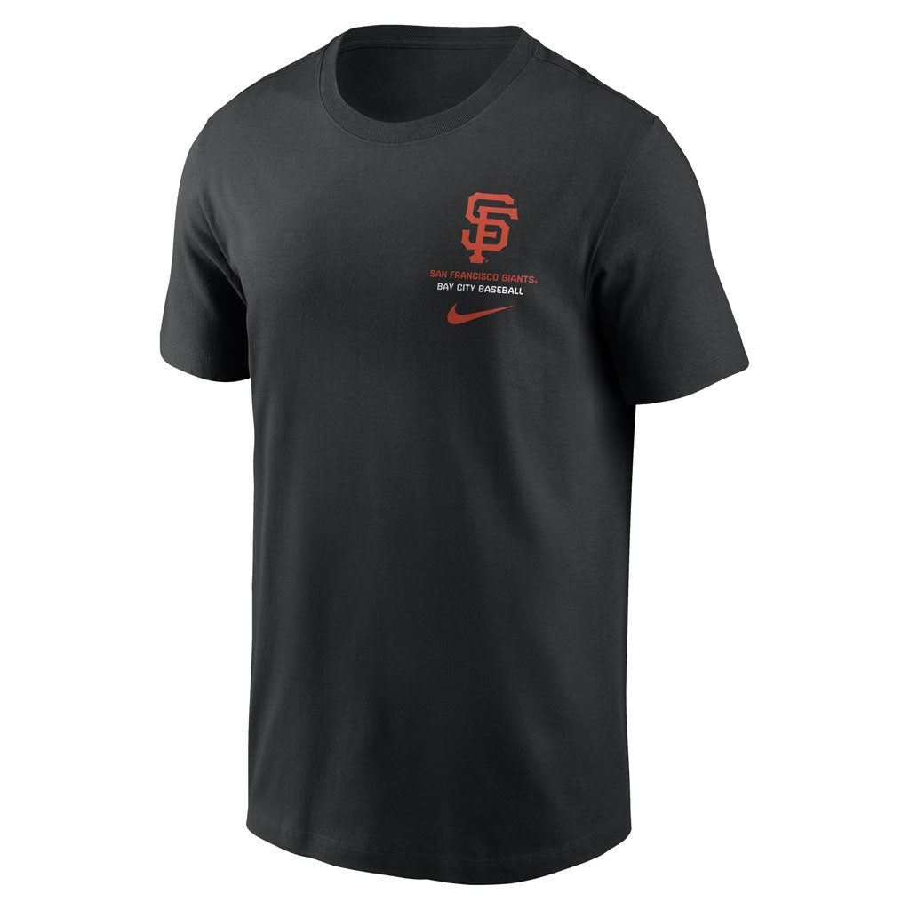 MLB San Francisco Giants Nike Two-Hit Cotton T-shirt - Black
