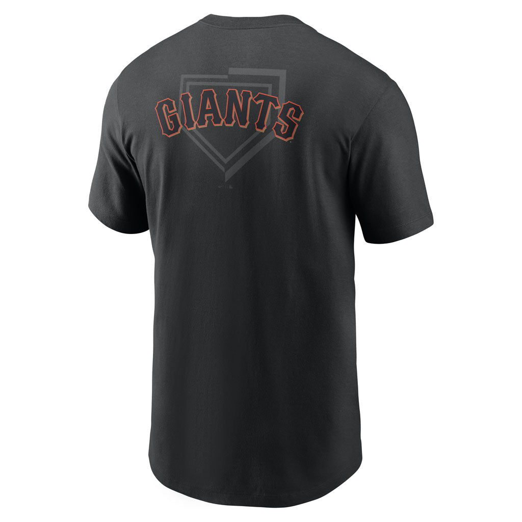 MLB San Francisco Giants Nike Two-Hit Cotton T-shirt - Black