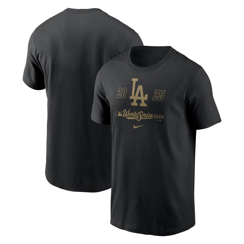 MLB Los Angeles Dodgers Nike 2025 World Series Advance the Runner Club T-Shirt - Black