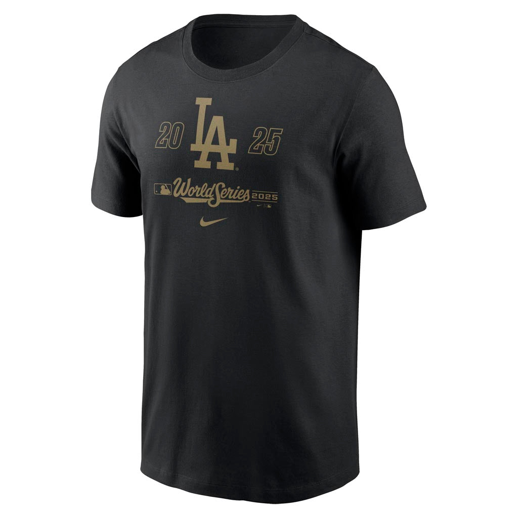 MLB Los Angeles Dodgers Nike 2025 World Series Advance the Runner Club T-Shirt - Black