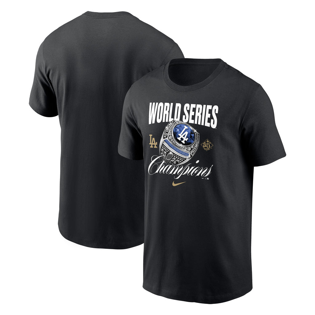 MLB Los Angeles Dodgers Nike 2025 World Series Champions Offensive Strategy T-Shirt - Black