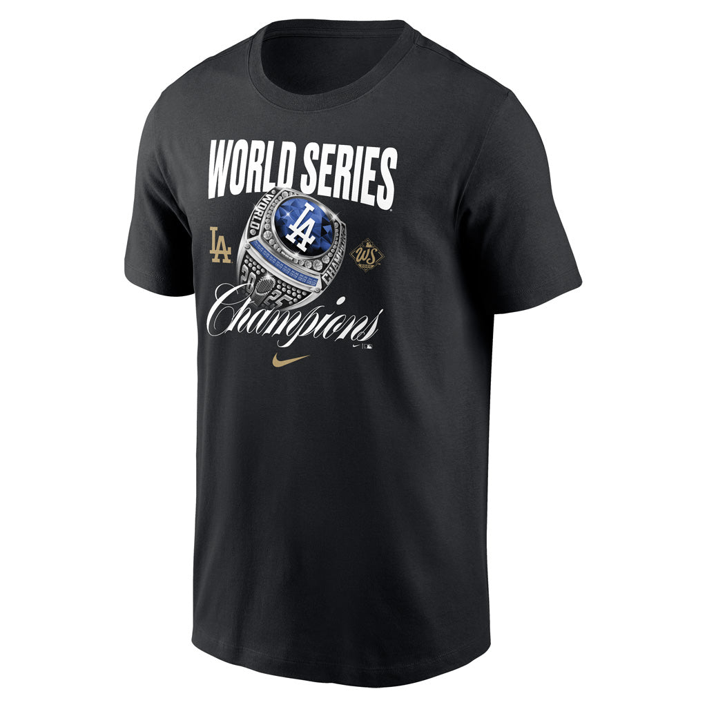 MLB Los Angeles Dodgers Nike 2025 World Series Champions Offensive Strategy T-Shirt - Black