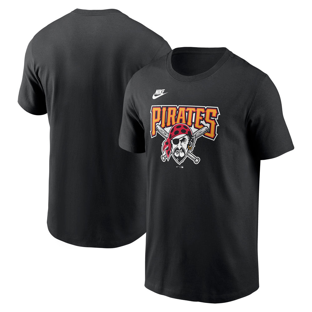 MLB Pittsburgh Pirates Nike Cooperstown Team Logo T-Shirt - Black