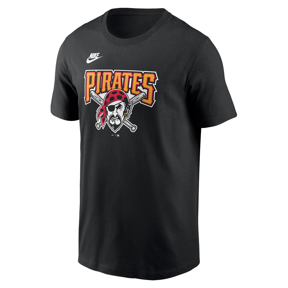 MLB Pittsburgh Pirates Nike Cooperstown Team Logo T-Shirt - Black
